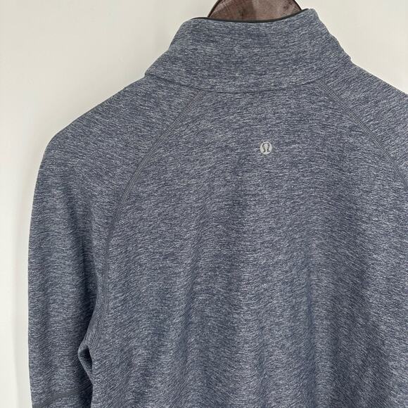Lululemon Surge Warm 1/2 Zip *Silver Heathered Dark Slate Mens Size Medium - Picture 5 of 8